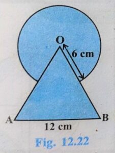 Area related to circles Exercise 12.3 Question Number - 4 diagram